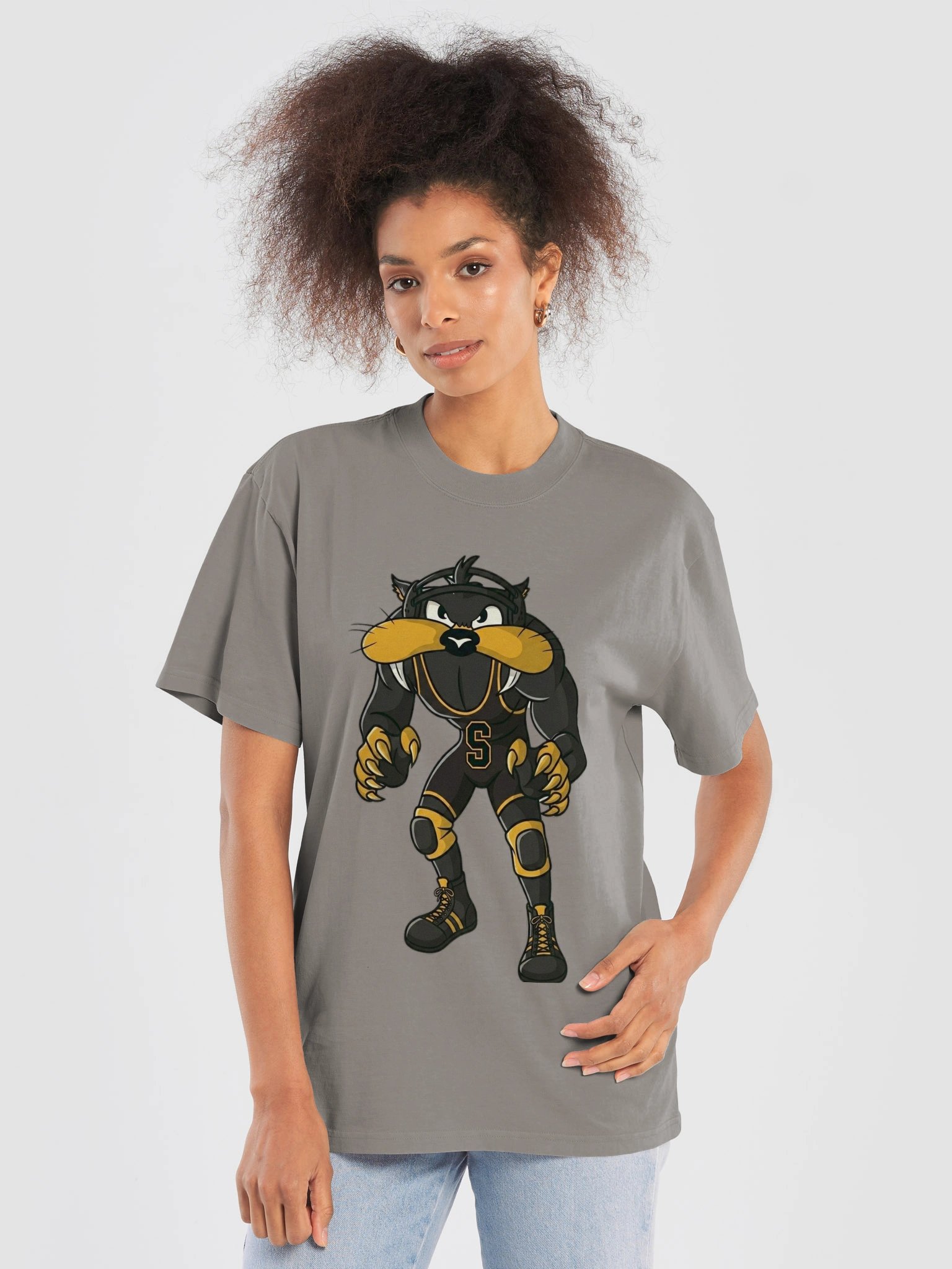 Sabercats Gold Mascot Oversized Tee product image (19)