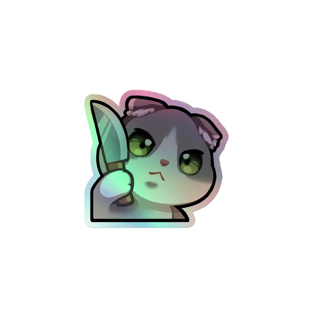 Knife Holo Sticker product image (1)