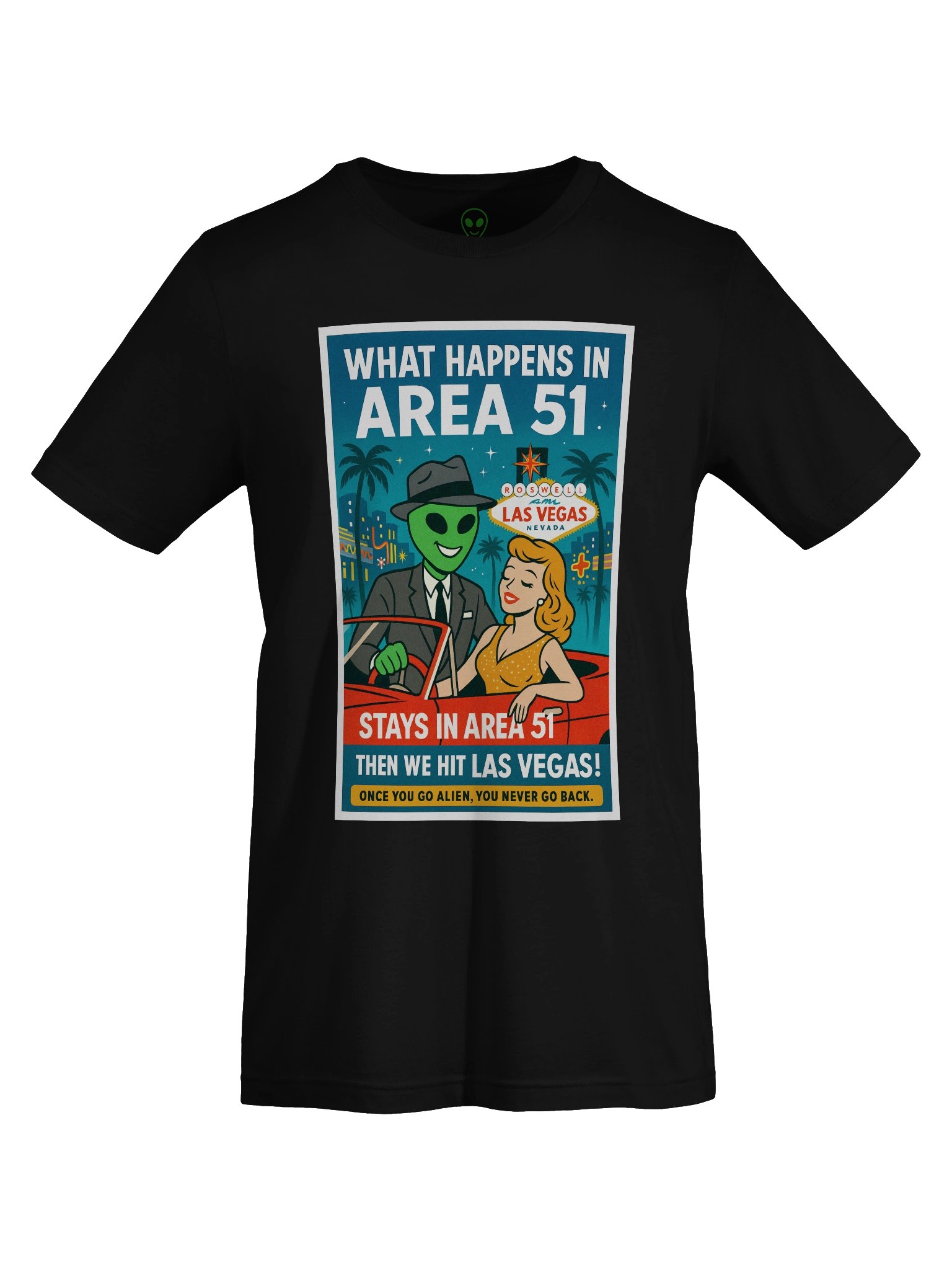 What Happens in Area 51 Las Vegas 1950's Retro Concert Tee Fit Unisex T-Shirt product image (8)