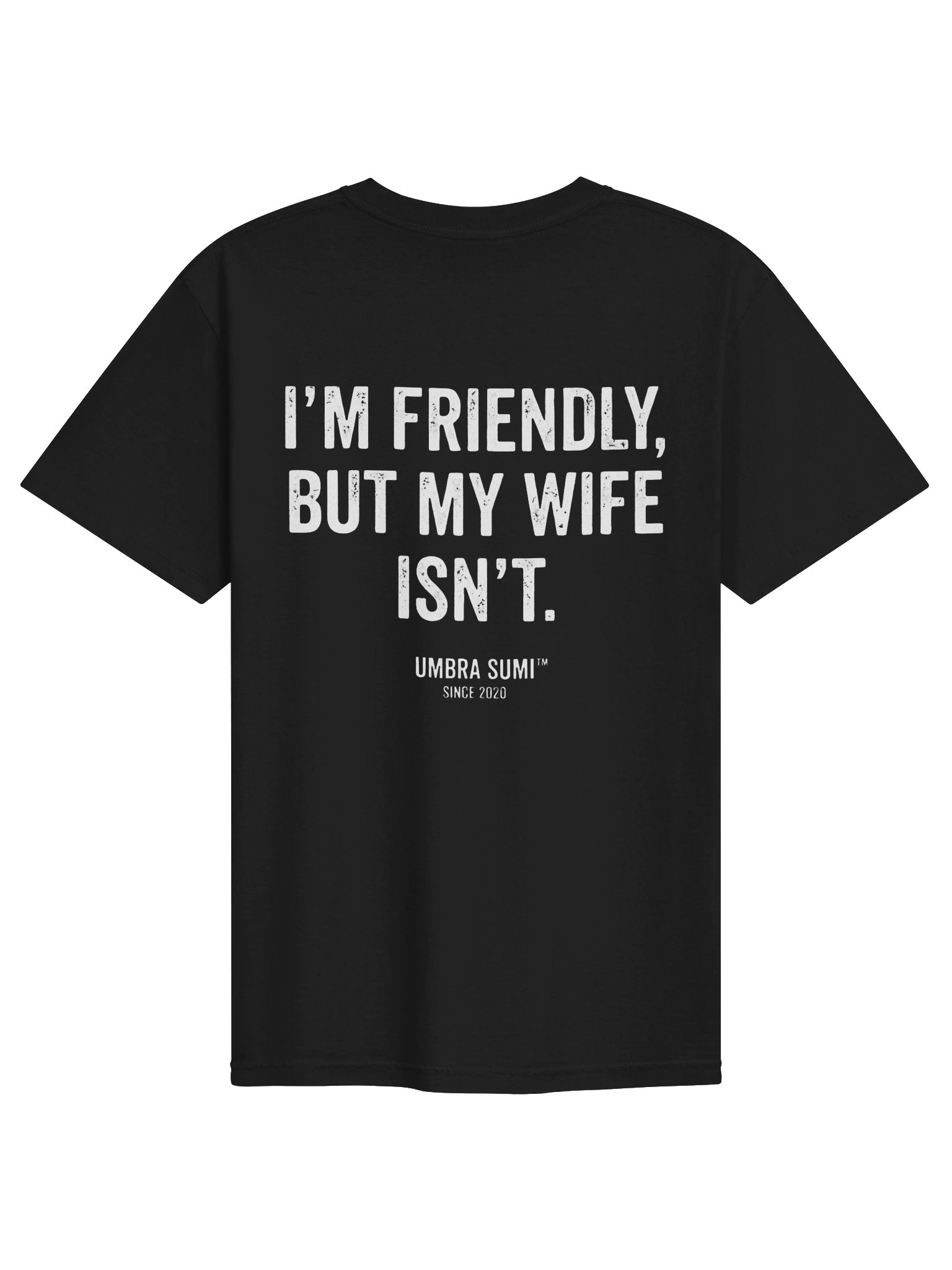 I'm Friendly But My Wife Isn't Funny Men's T-Shirt product image (1)