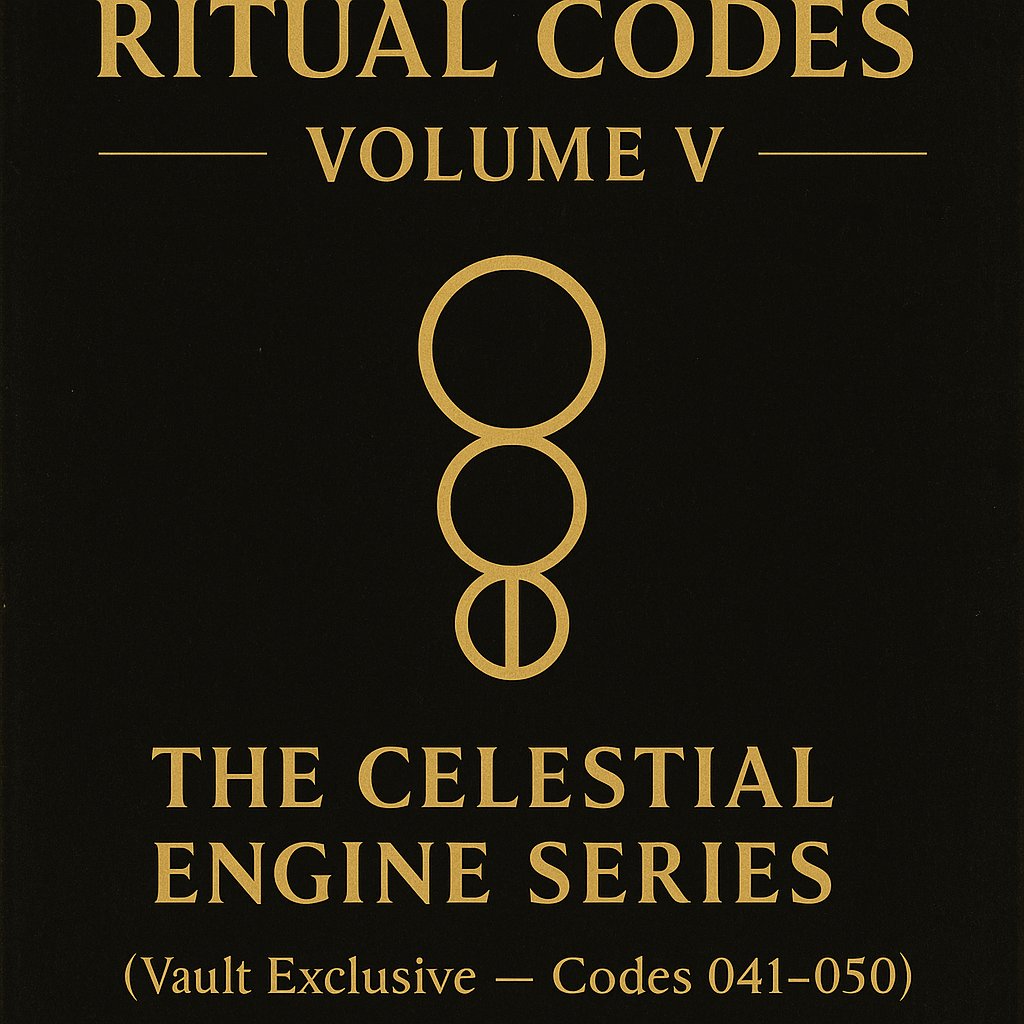 🔥Ritual Codes Volume V The Celestial Engine Series (Vault Exclusive Codes 041–050) product image (1)