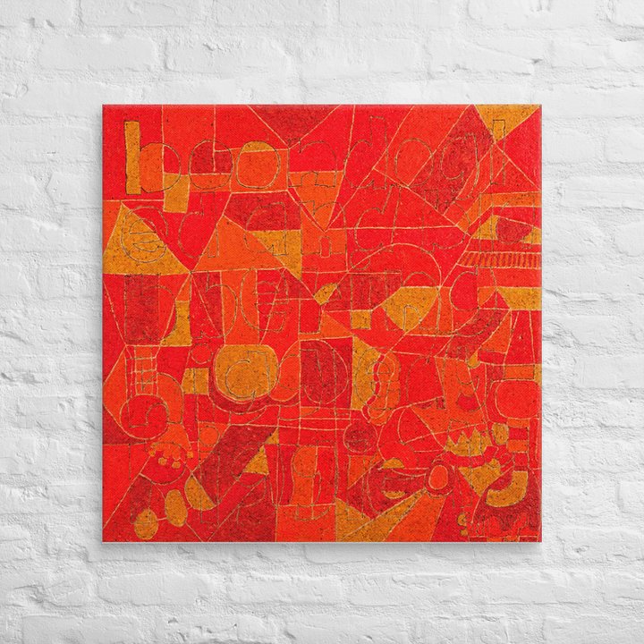 Boondoggled and Blabbering/Higgedly Piggledy on Canvas (32" x 32") product image (2)