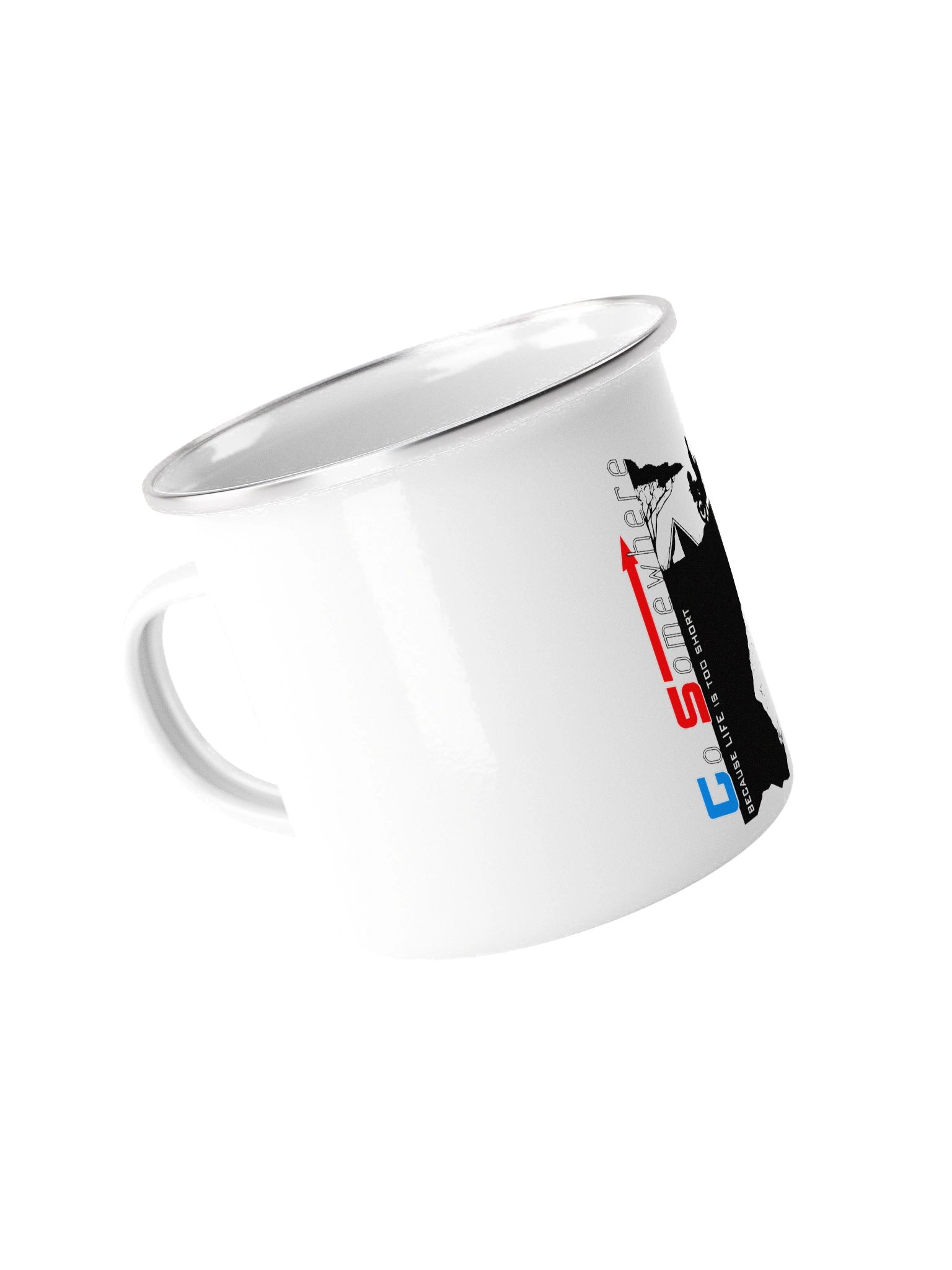 Enamel Camping Mug | GS. Go Somewhere. Because life is too short. product image (3)