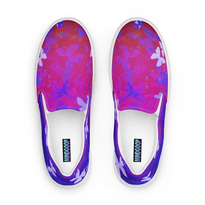 Butterfly night slip on canvas shoes product image (1)