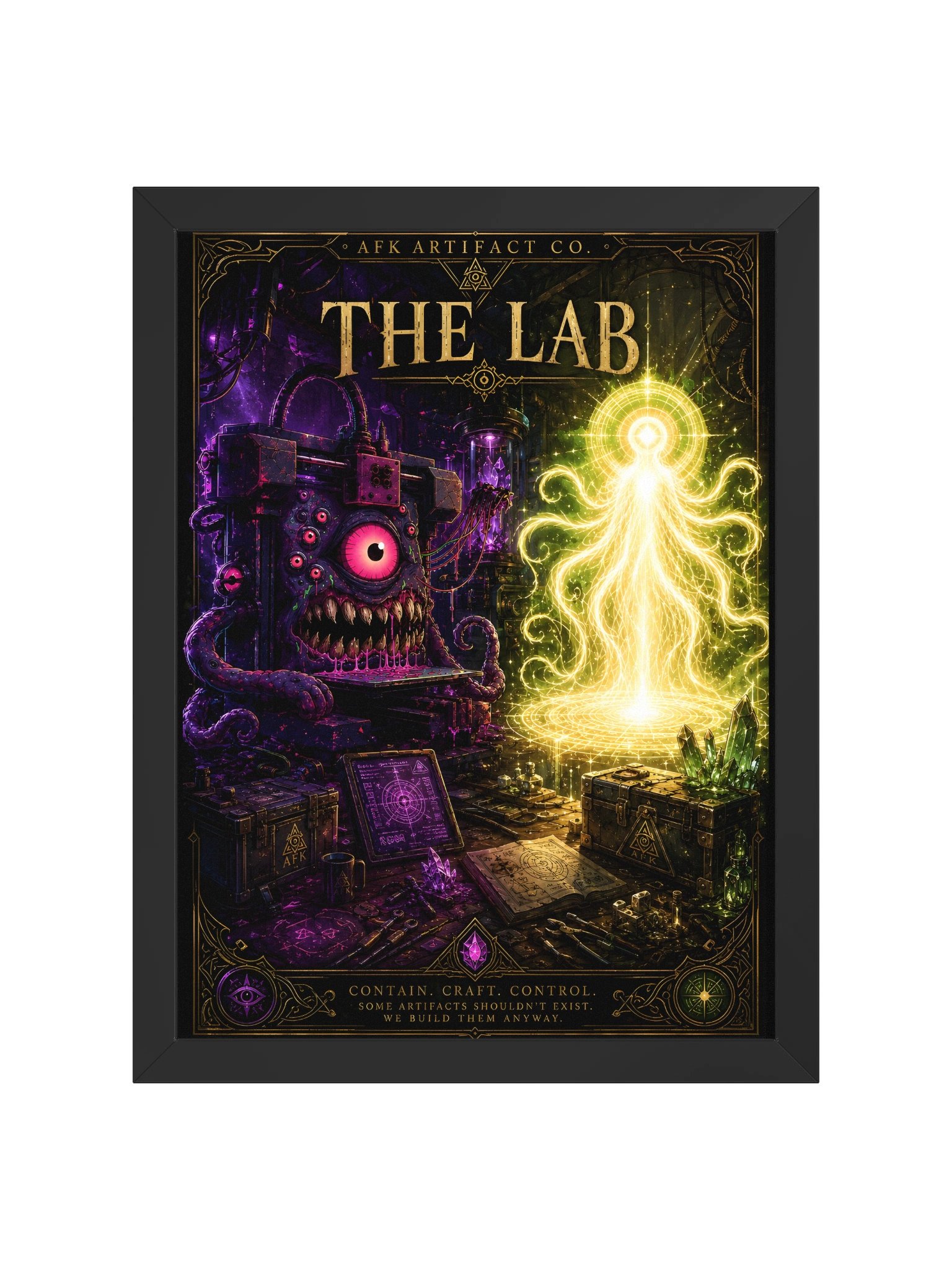 The Lab — AFK Artifact Co. Framed Poster product image (1)