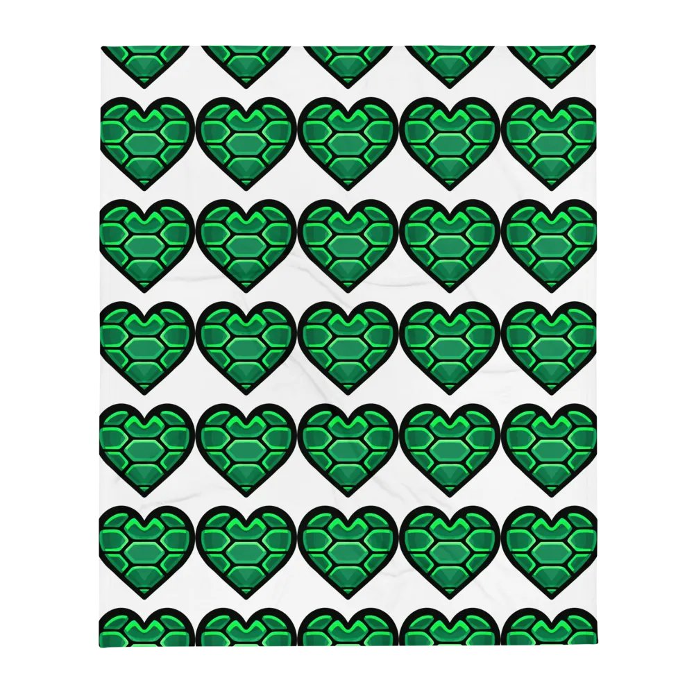 Turtle Heart Throw Blanket product image (1)