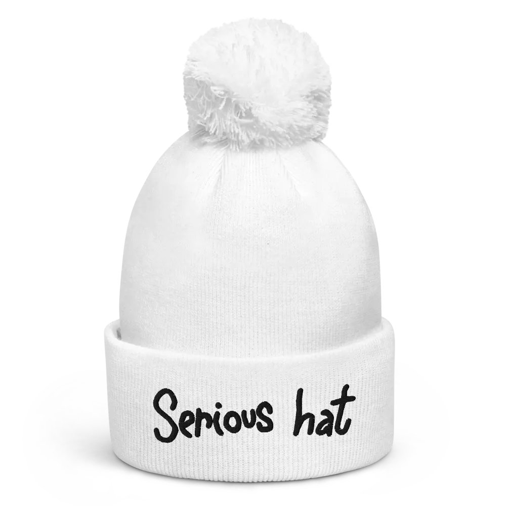 Serious Beanie - Black Font product image (1)