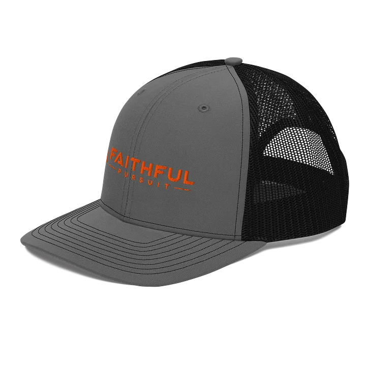 Faithful Pursuit Signature Trucker Hat – Charcoal/Black product image (2)