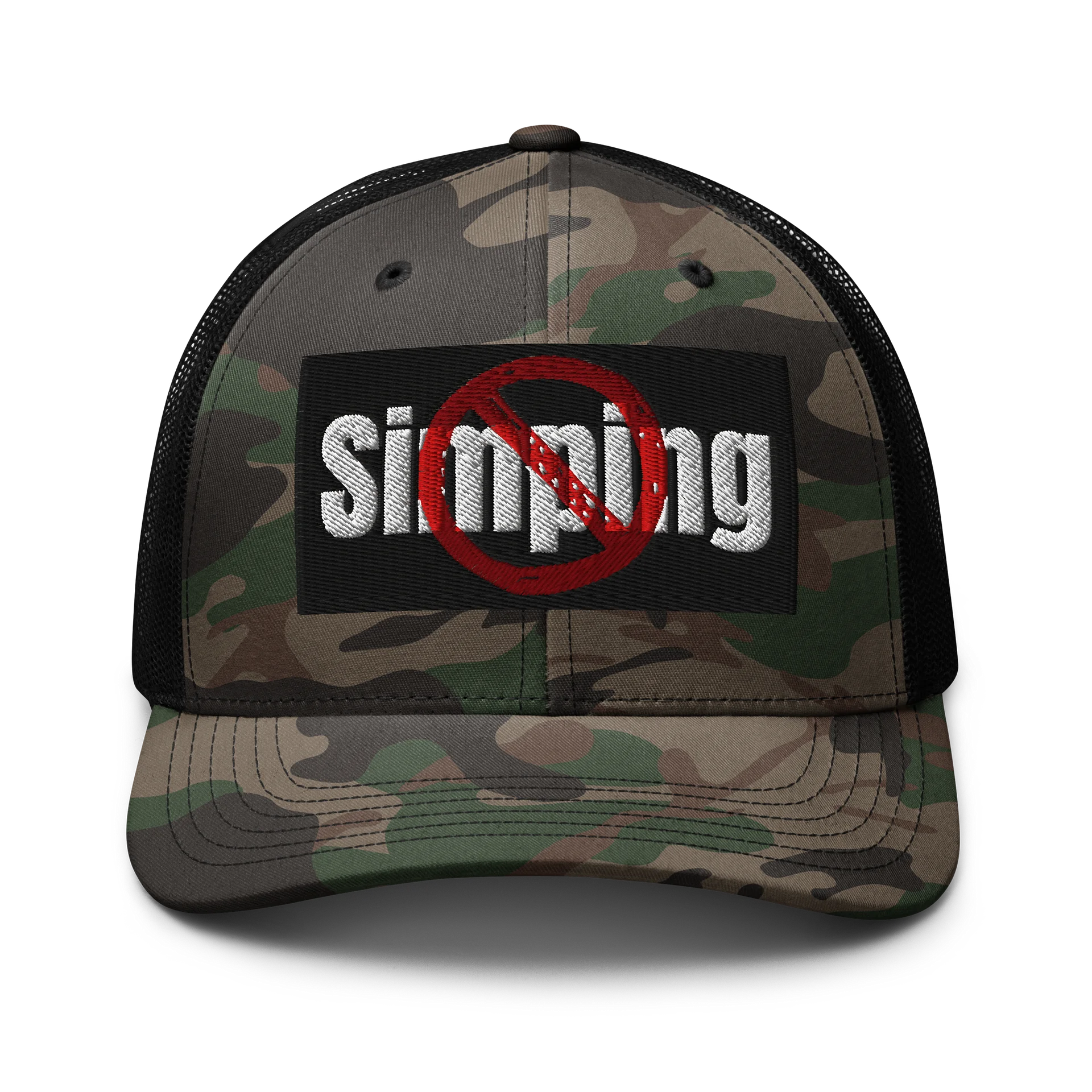 No Simping Camo Hat product image (1)