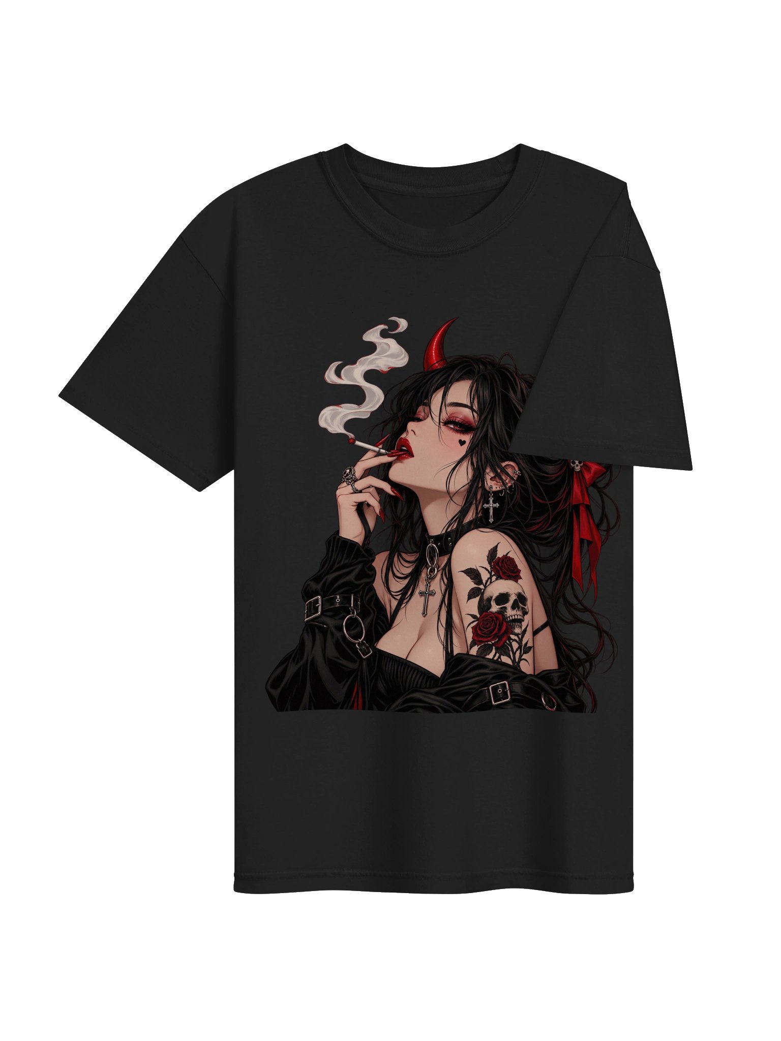 Devil’s Darling — Gothic Demon Girl T-Shirt product image (51)