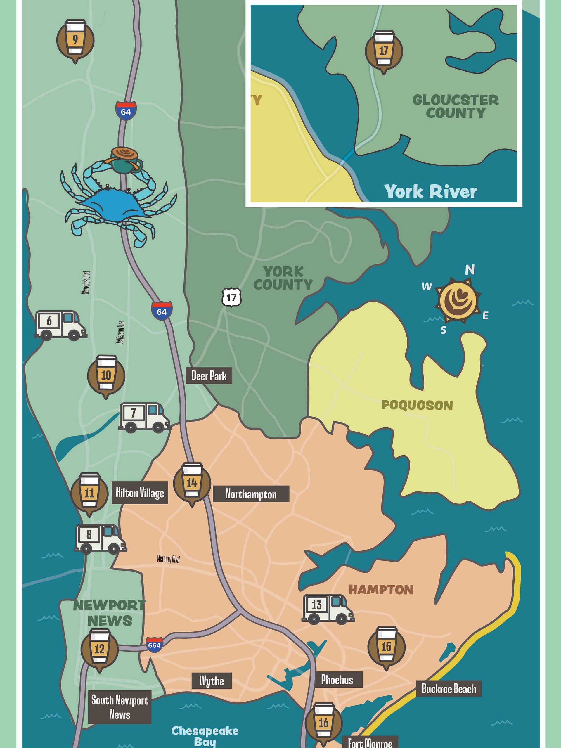 2026/27 Hampton Roads Peninsula Coffee Passport product image (5)
