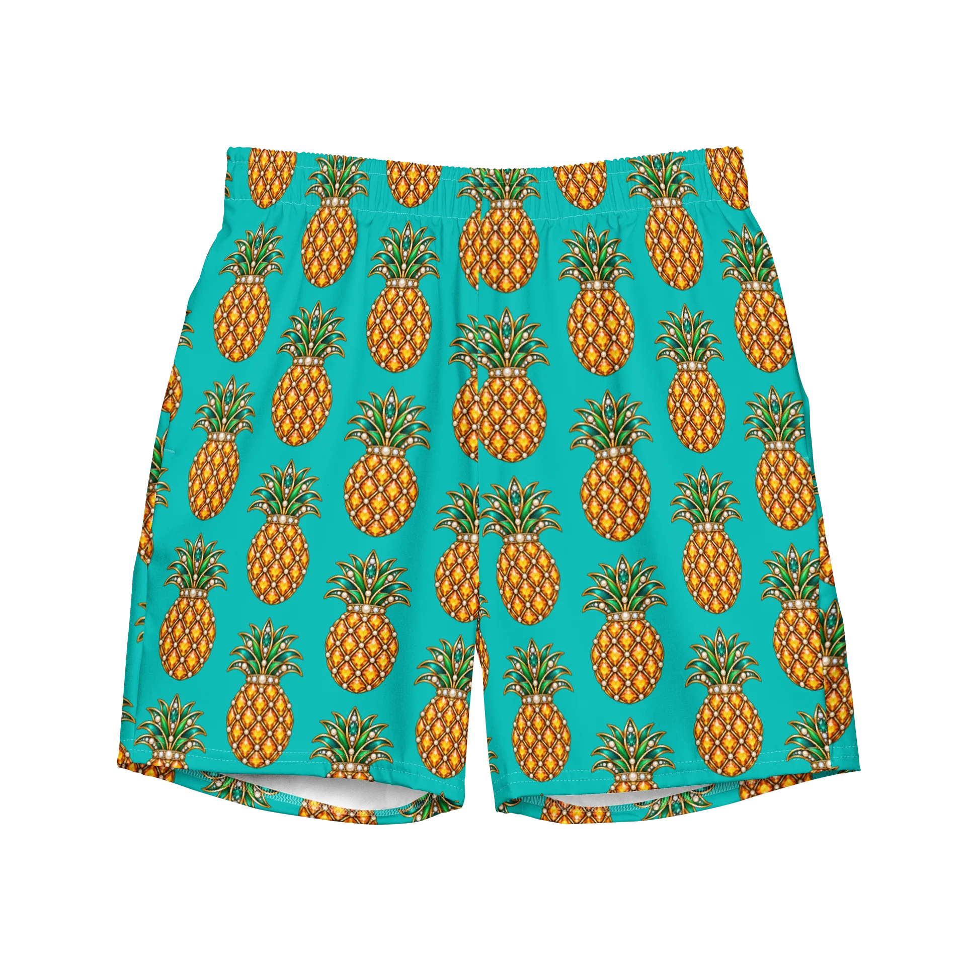 Tropical Jeweled Pineapple All-Over Print Swim Trunks product image (1)