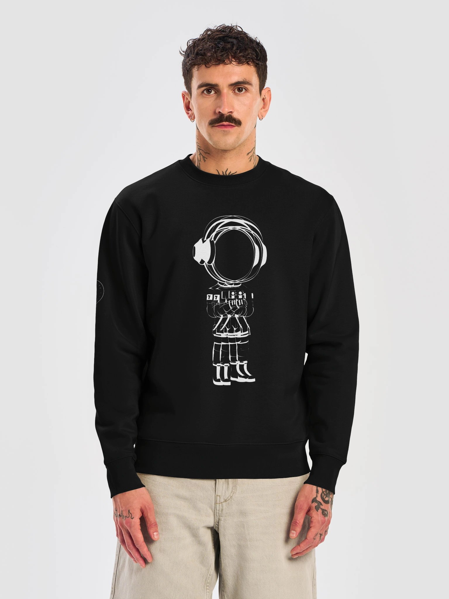 Mars City Double Vision Astronaut Logo Heavy Sweatshirt product image (5)