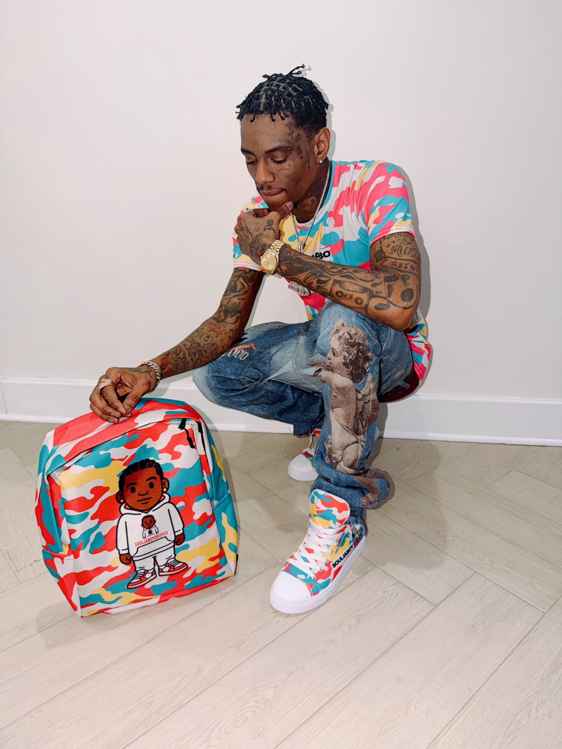 SOULJABOYDRIPCO CAMO SNEAKERS product image (5)