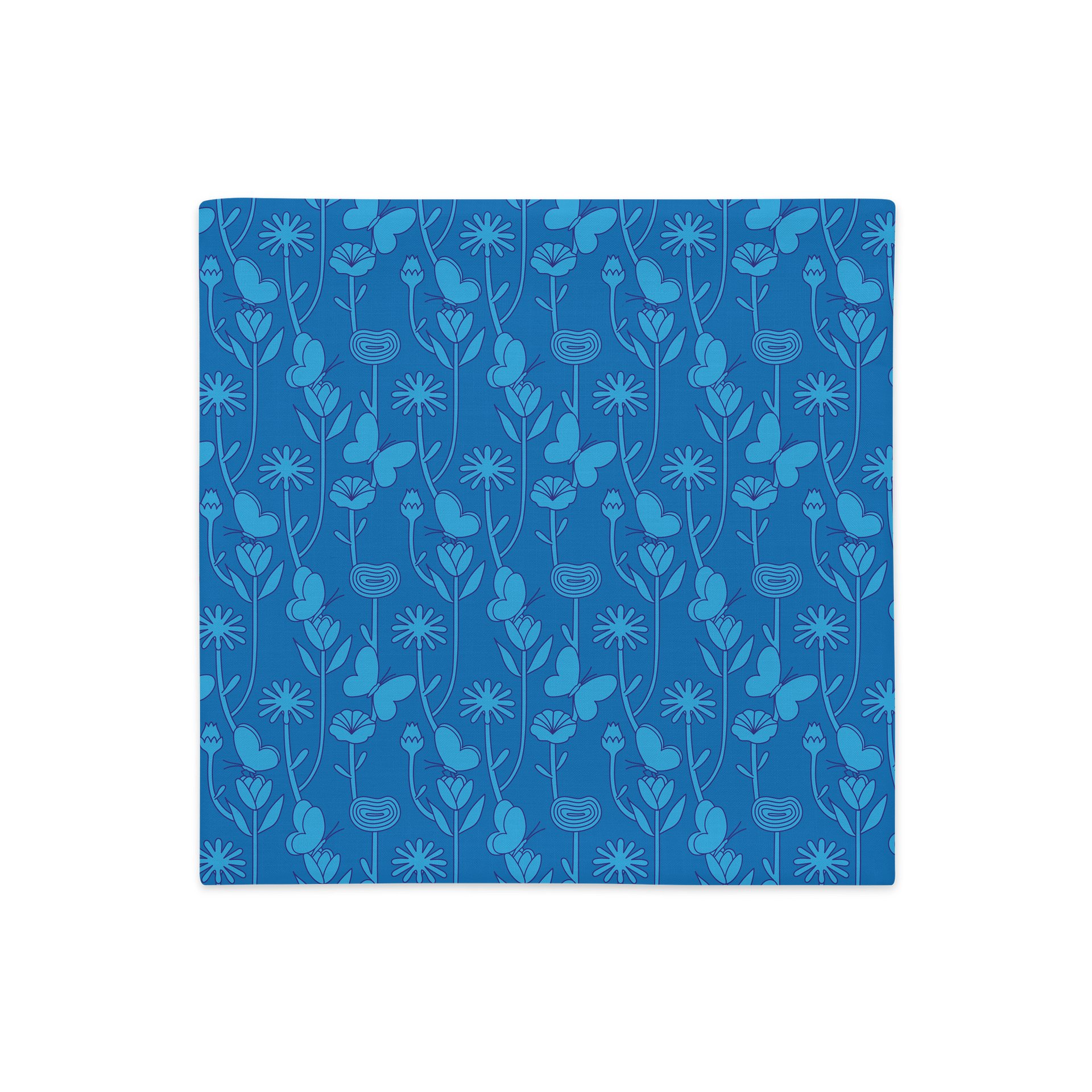 bloom (blue) Pillow case product image (1)