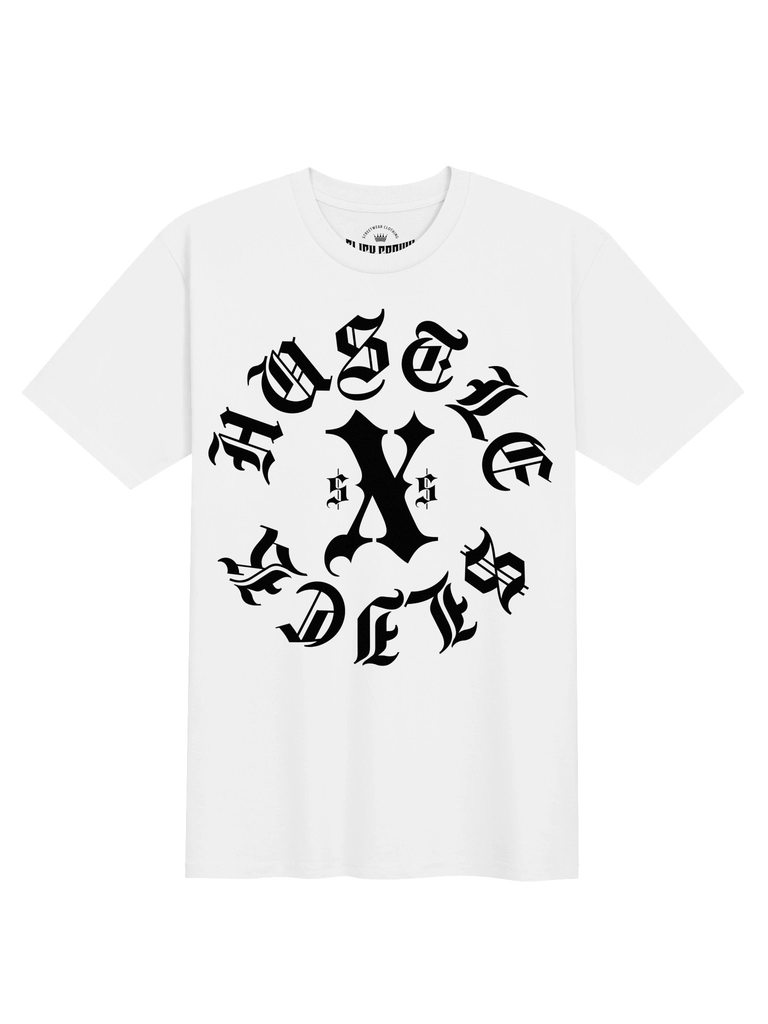 "HUSTLE SLICK" Old English Premium Heavyweight Tee product image (1)
