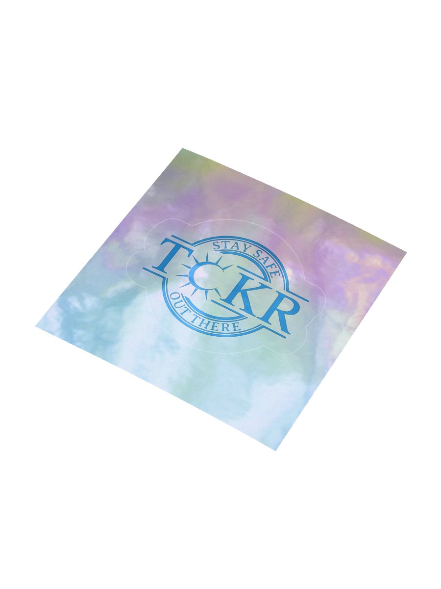 TCKR Stay Safe Holographic Sticker product image (5)