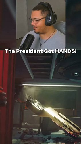 The president can throw hands!!

Check out my Cyberpunk 2077 playthrough on my YouTube channel ( link in bio )

#gaming #yout...