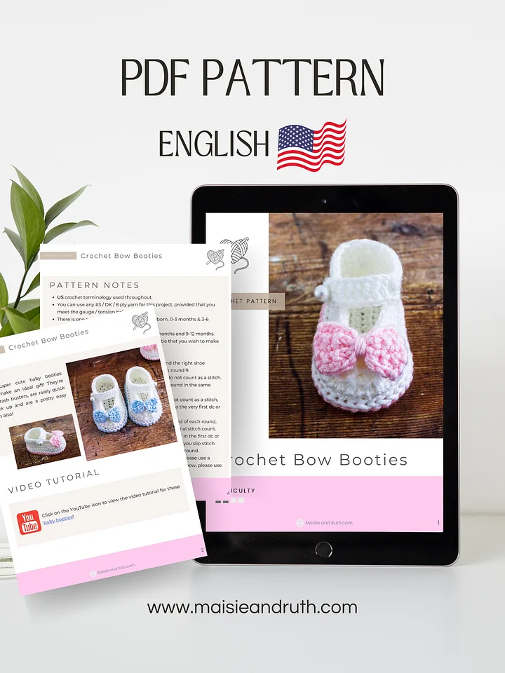 Sweet Baby Shoes Crochet Pattern product image (2)