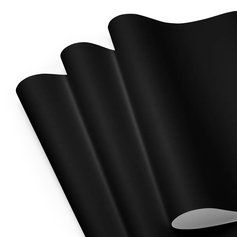 Black Solid Holiday Christmas Wrapping Paper Sheets (3) product image (8)
