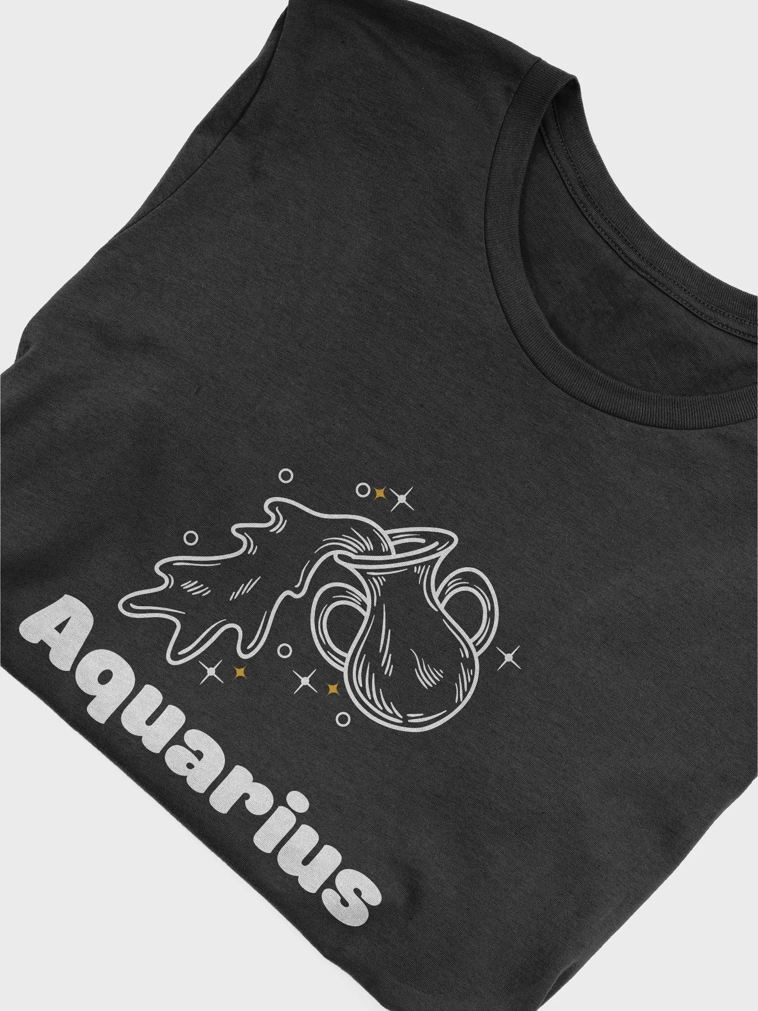 Aquarius Water Bearer T-shirt - White Writing product image (3)