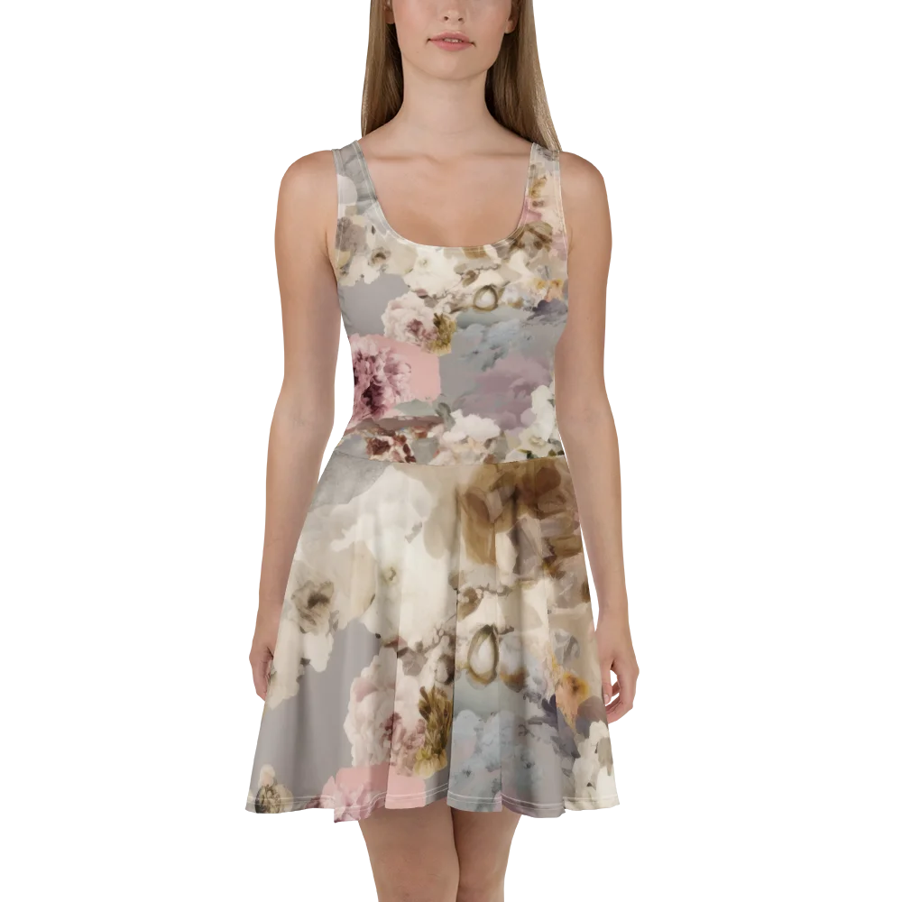 Dreamy Floral Clouds Skater Dress product image (2)