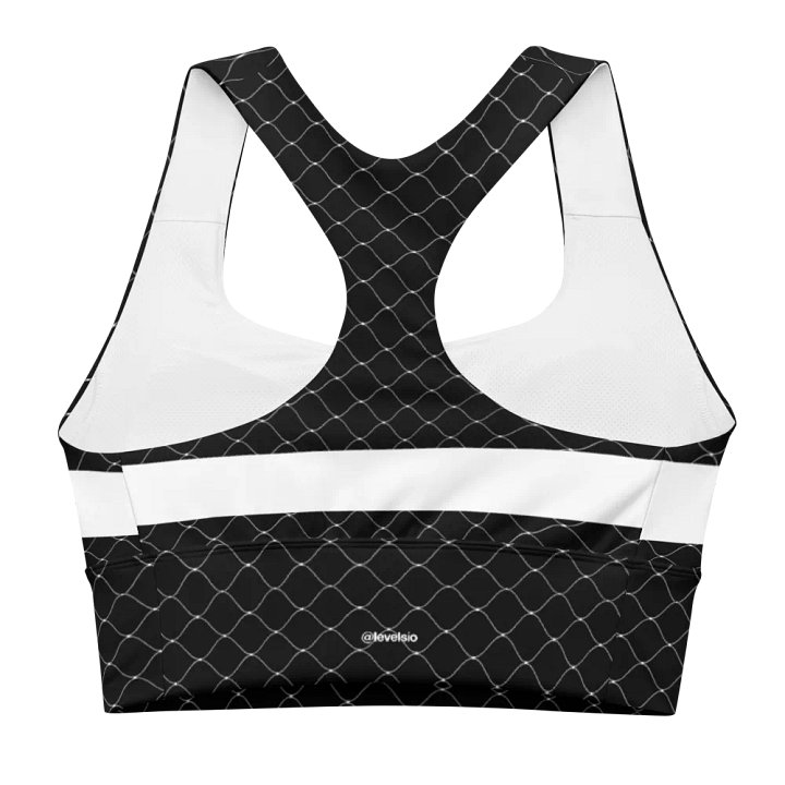 fishnet tech bra black - 82% polyester product image (2)
