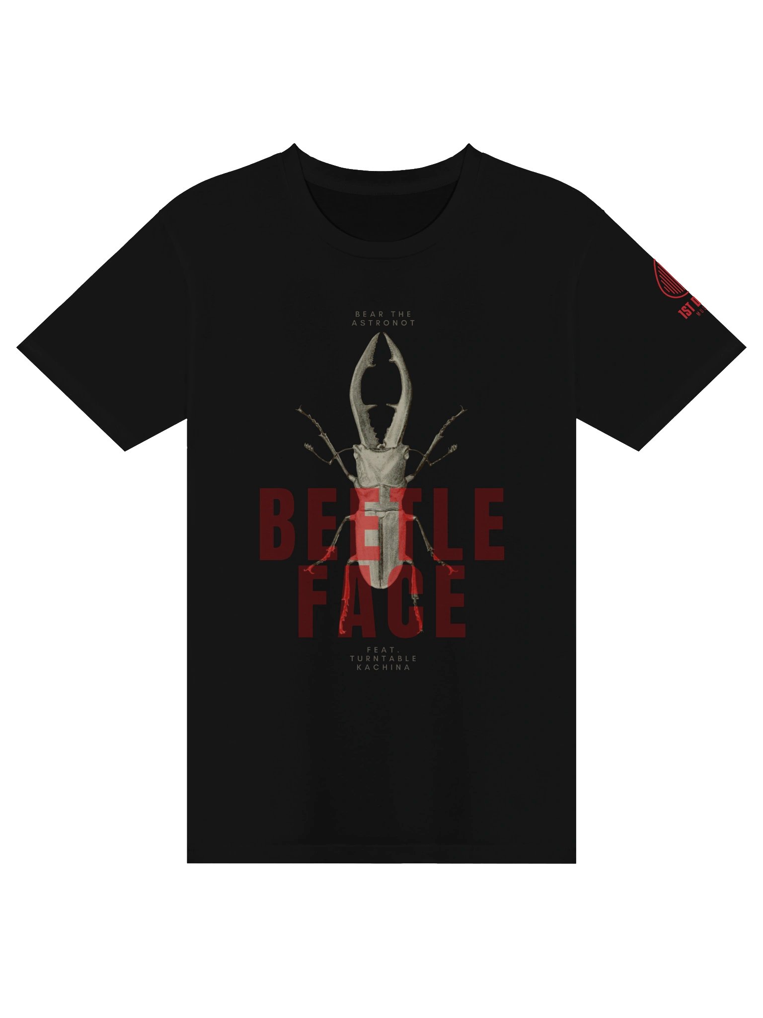 Bear the Astronot & Turntable Kachina BEETLE FACE T-shirt product image (4)
