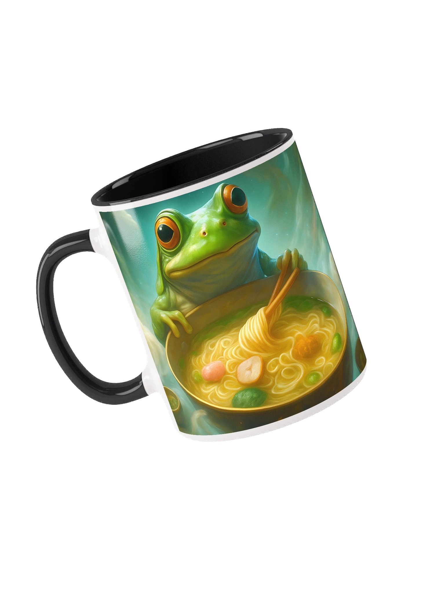 Cosmic Ramen Frog Ceramic Mug product image (1)