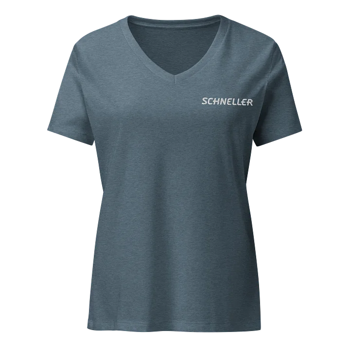Women's Relaxed V-Neck T-Shirt - white logo product image (17)