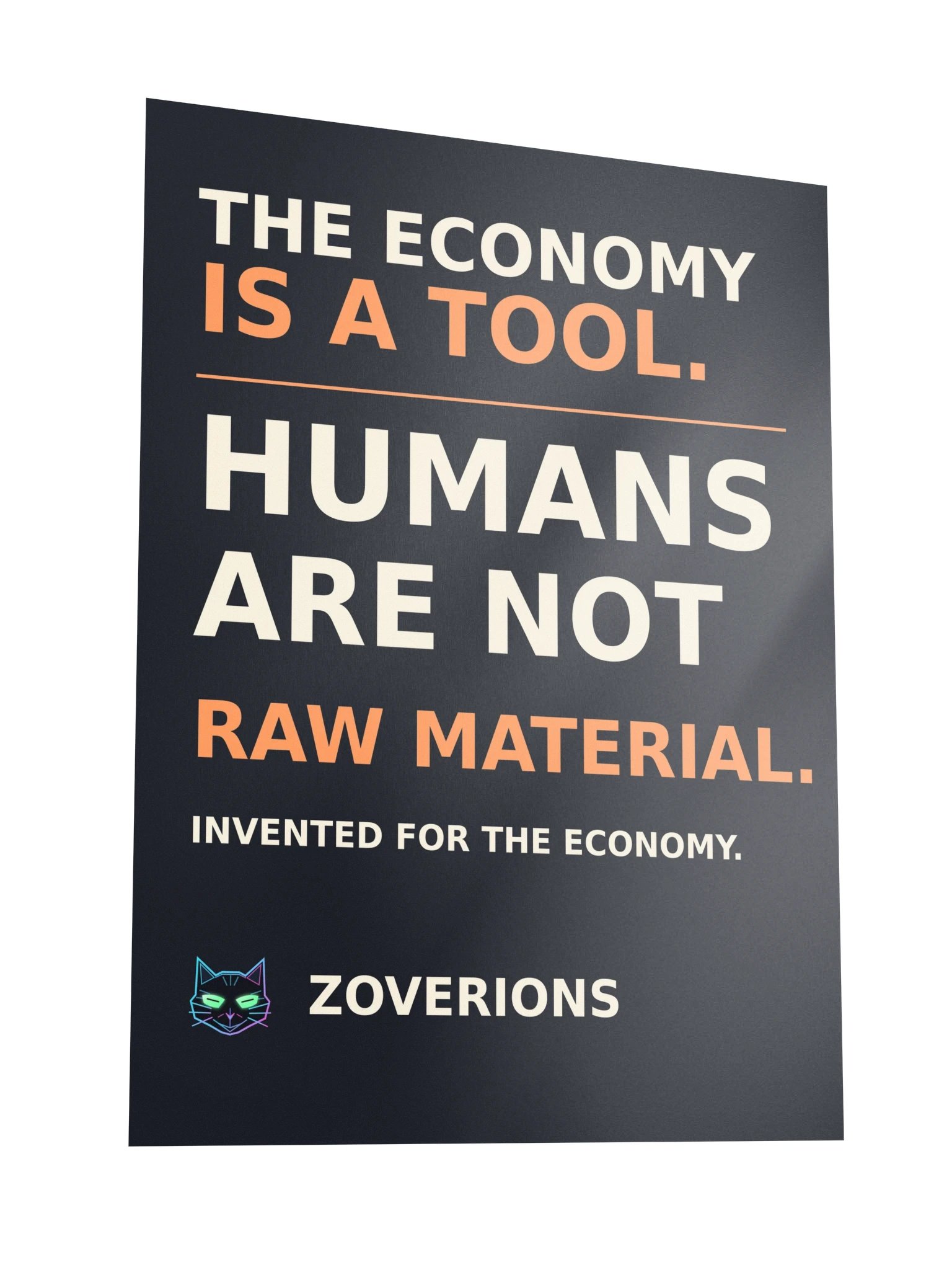 Humans Are Not Raw Material Large Art Print product image (3)