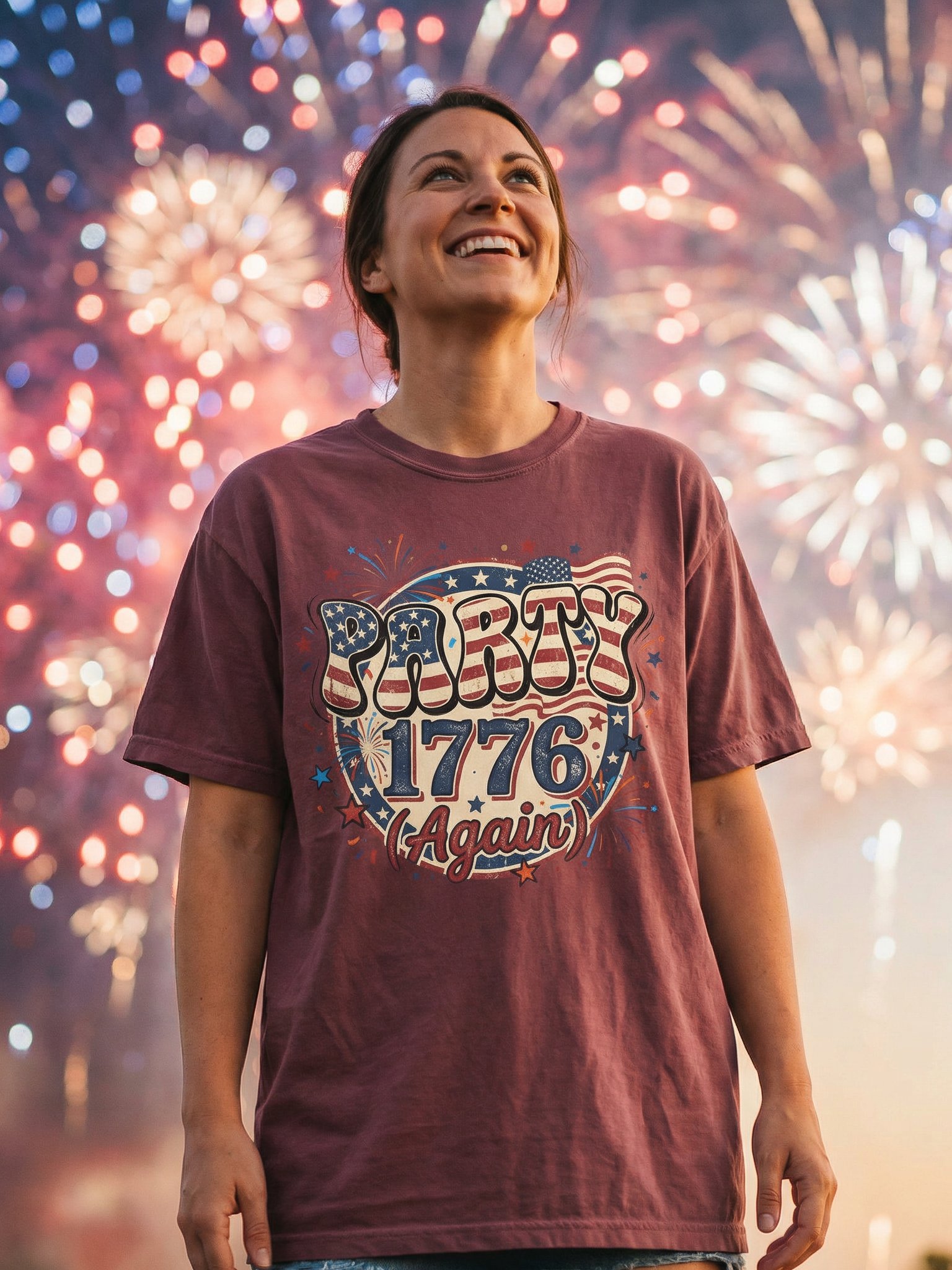 Party Like It Is 1776 Again Shirt, Patriotic 4th of July Tee product image (2)