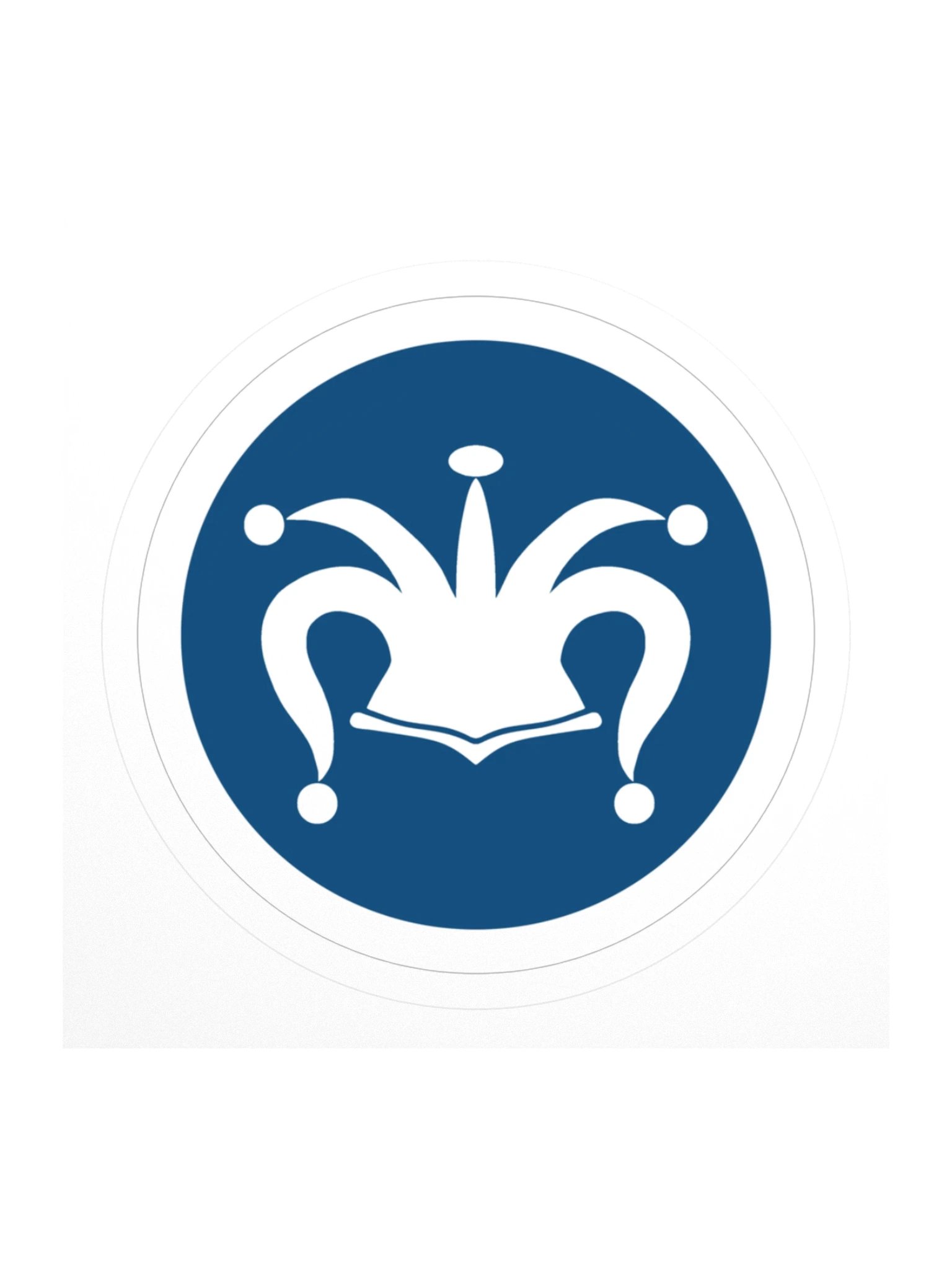 Crest White Logo Sticker product image (1)
