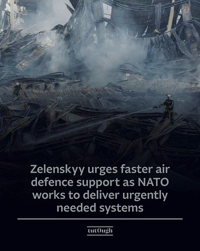 🇺🇦🇷🇺NATO is working to provide Ukraine with the air defence systems it “urgently needs”, Nato Secretary General Mark Rutte sa...