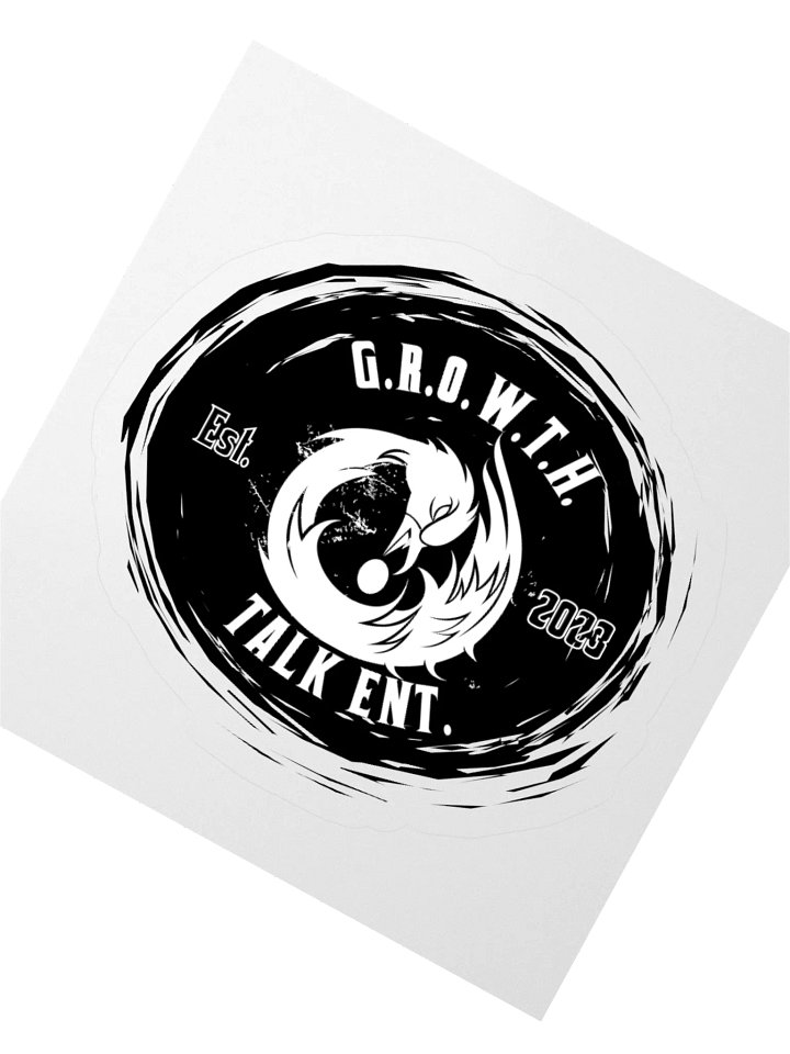 G.R.O.W.T.H. Talk Sankofa Sticker (black) product image (2)