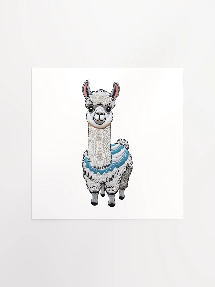 Llama Love Embroidered Patch Poster product image (4)