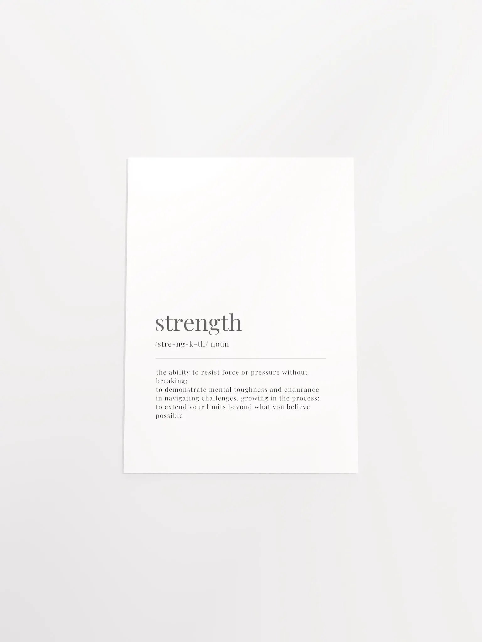 Strength Definition Poster Print product image (4)