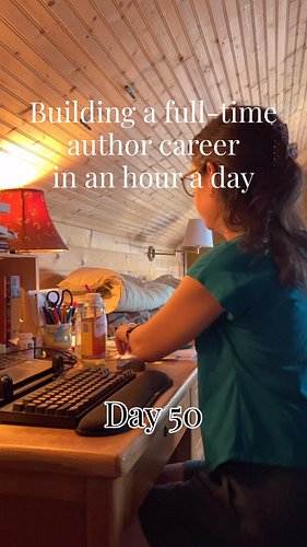 Day 50 of building a full-time author career in an hour a day. Today: setting up the preorder for my 17th book