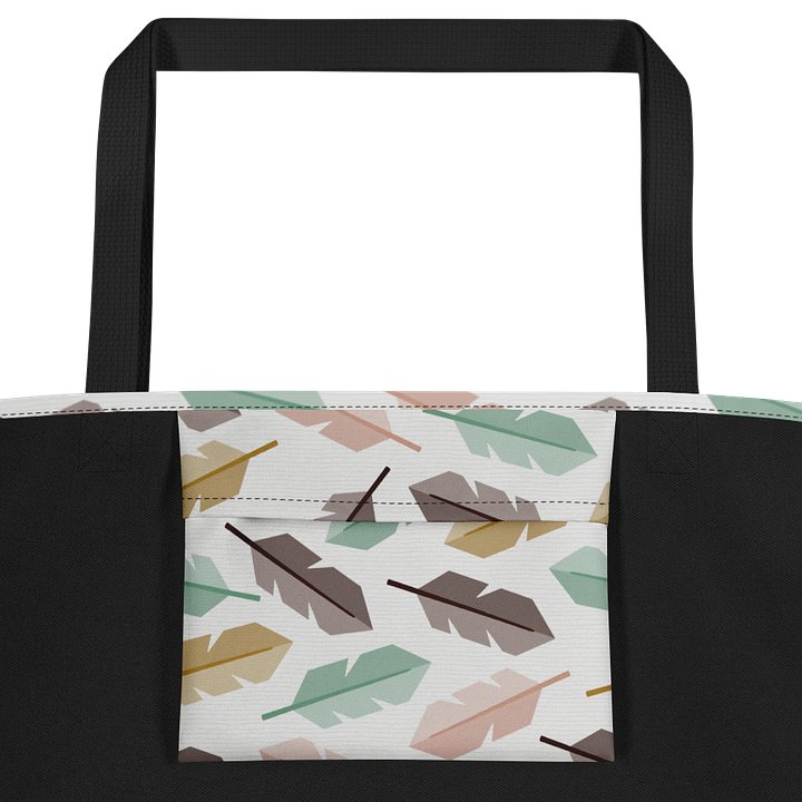 Mid-Century Modern Feathers Large Tote Bag product image (2)