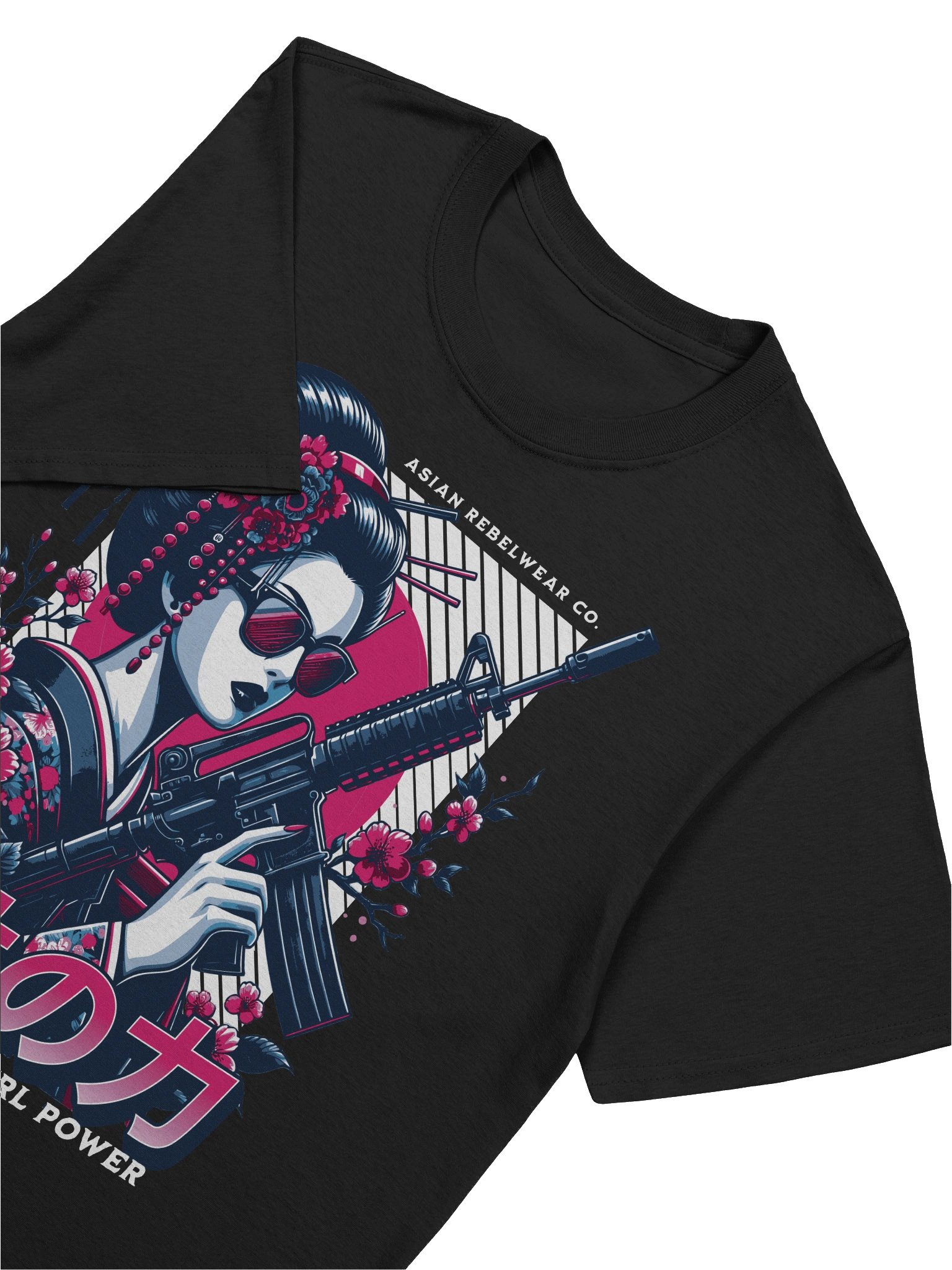 Geisha Girl Power Rifle T-Shirt - Gildan Softstyle product image (5)
