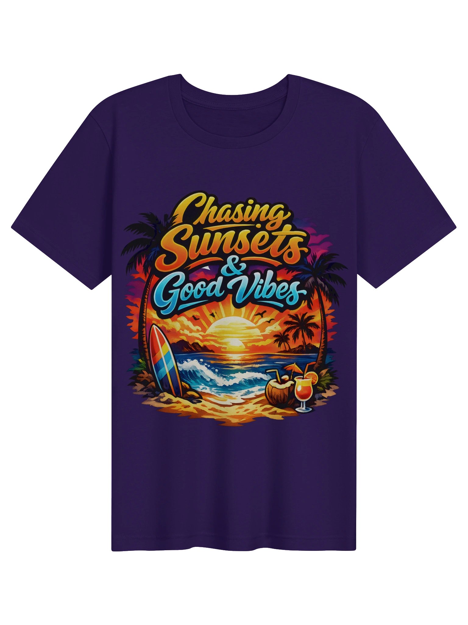 Chasing Sunsets Tropical Vibes Tee product image (2)