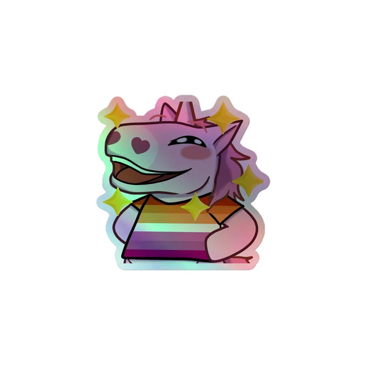 LESBIAN Pride Holographic Sticker product image (1)