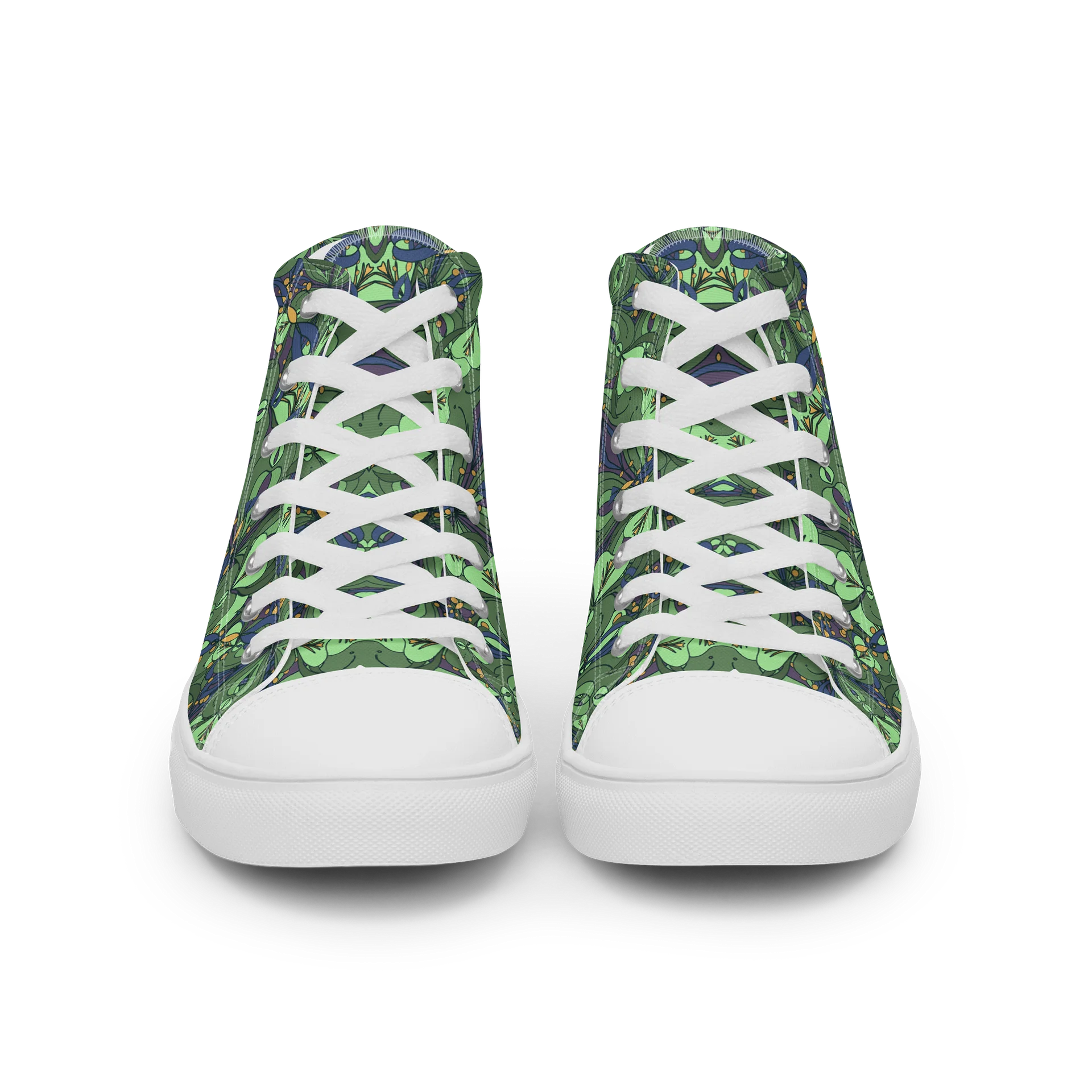 Fortune in Bloom Women’s High Top Canvas Shoes product image (6)