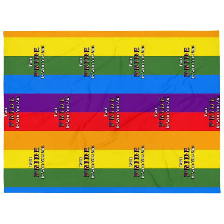 Pride Rainbow Throw Blanket product image (1)
