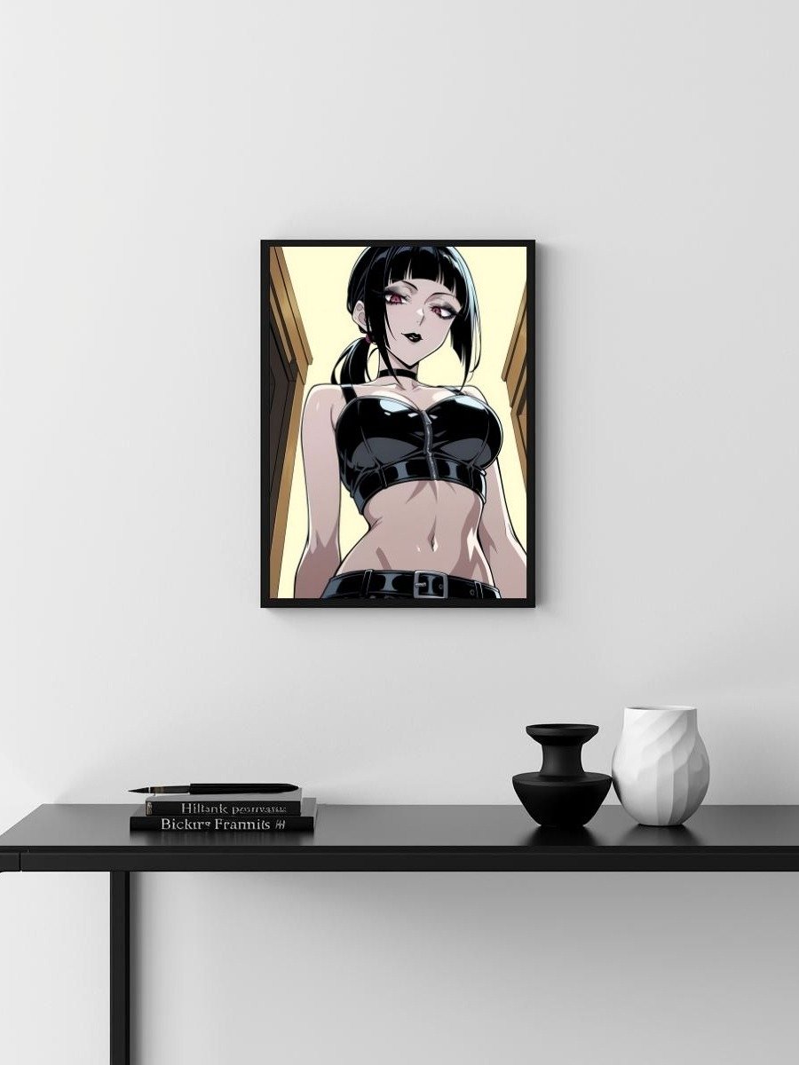 Metal Print - Luna Rain Original Character Black Latex Top - 8x10 product image (3)