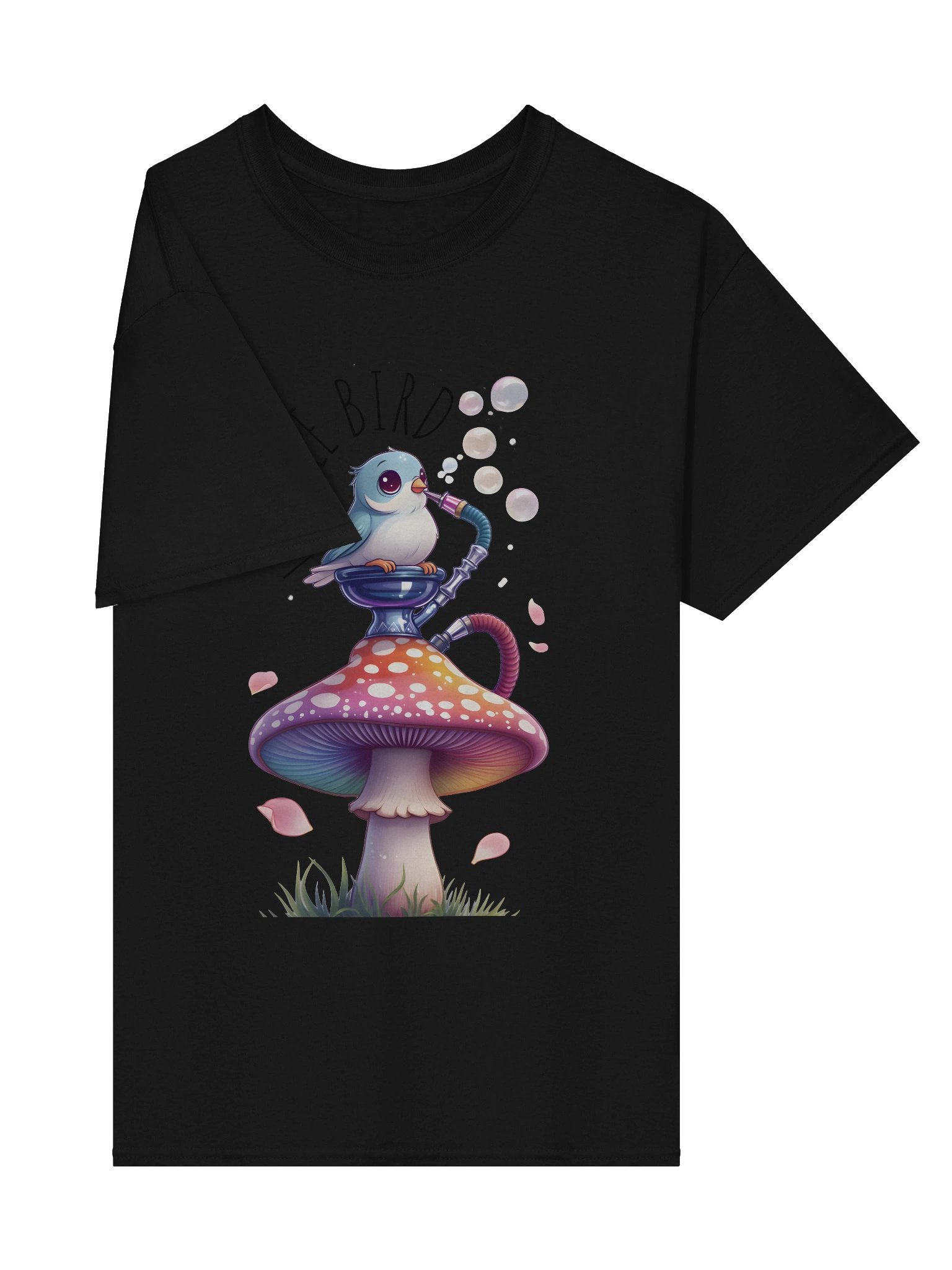 Whimsical Mushroom Little Bird T-Shirt product image (36)