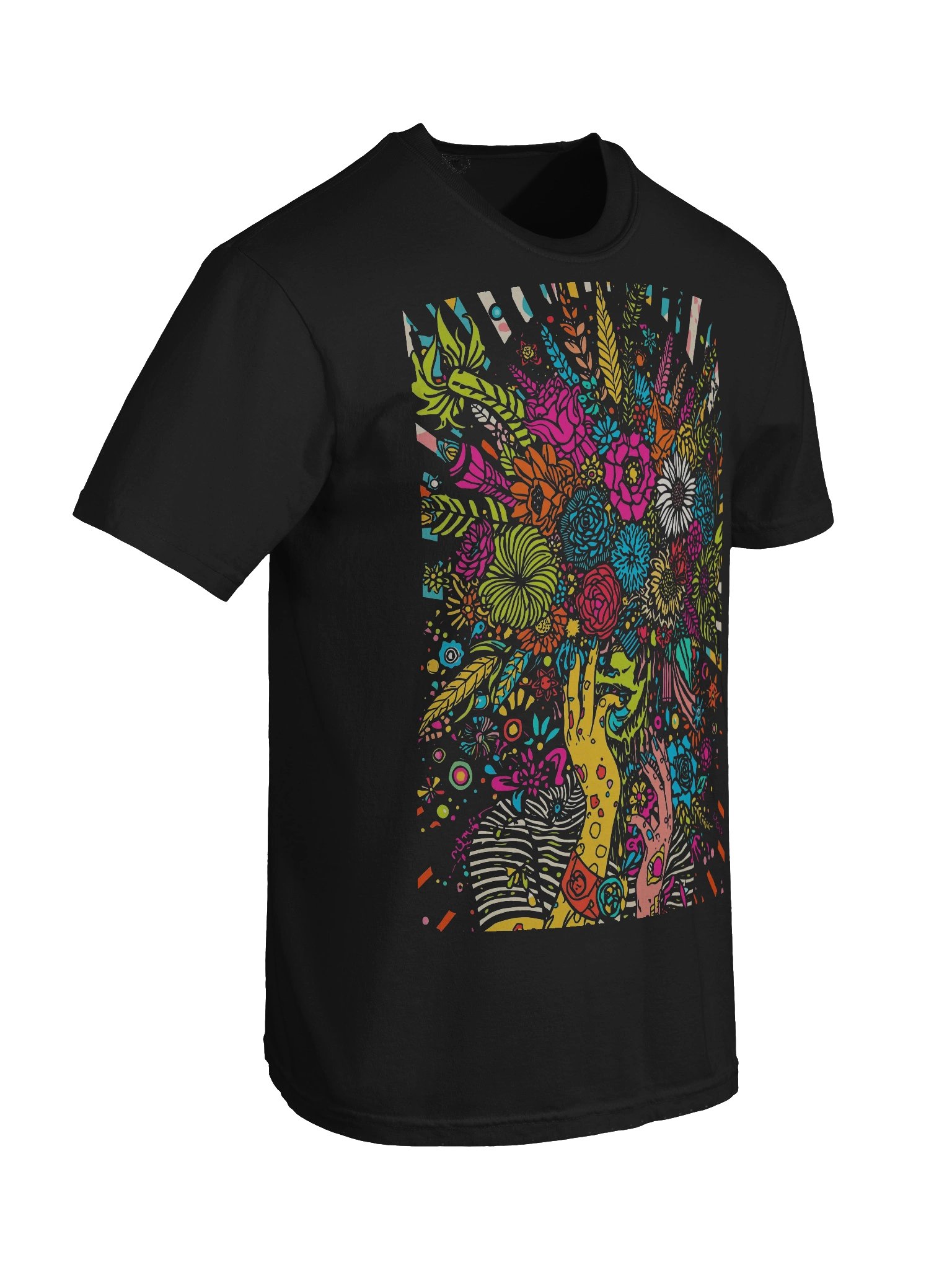 Neon Bouquet Hands Heavyweight Tee product image (4)