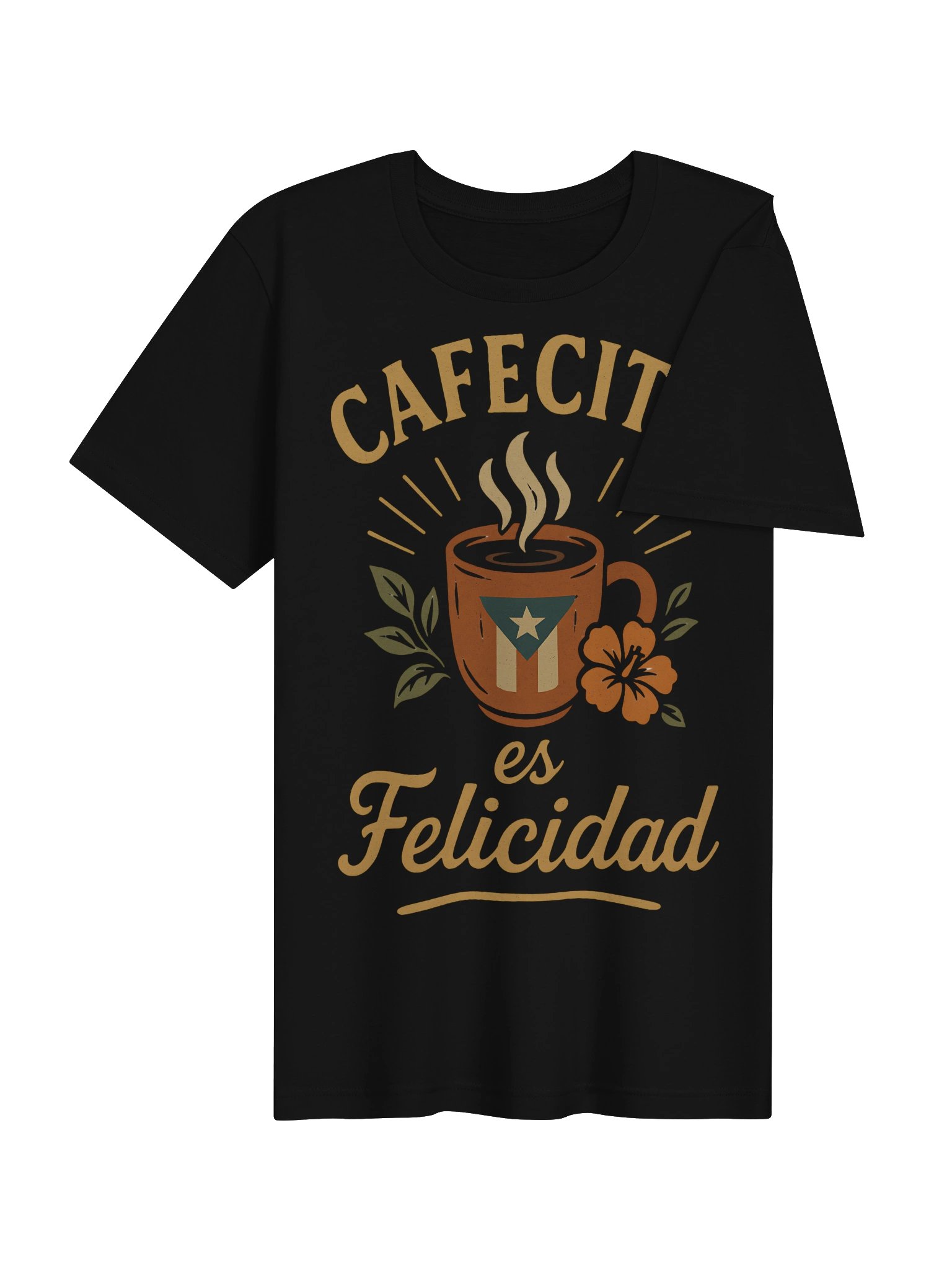 Cafecito Es Felicidad Camiseta Unisex product image (4)