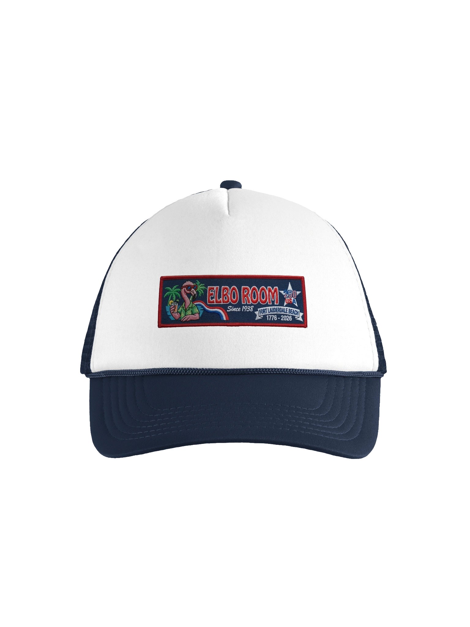 Elbo Room America 250 Merchandise Foam Trucker Hat | Retro Flamingo Edition product image (1)