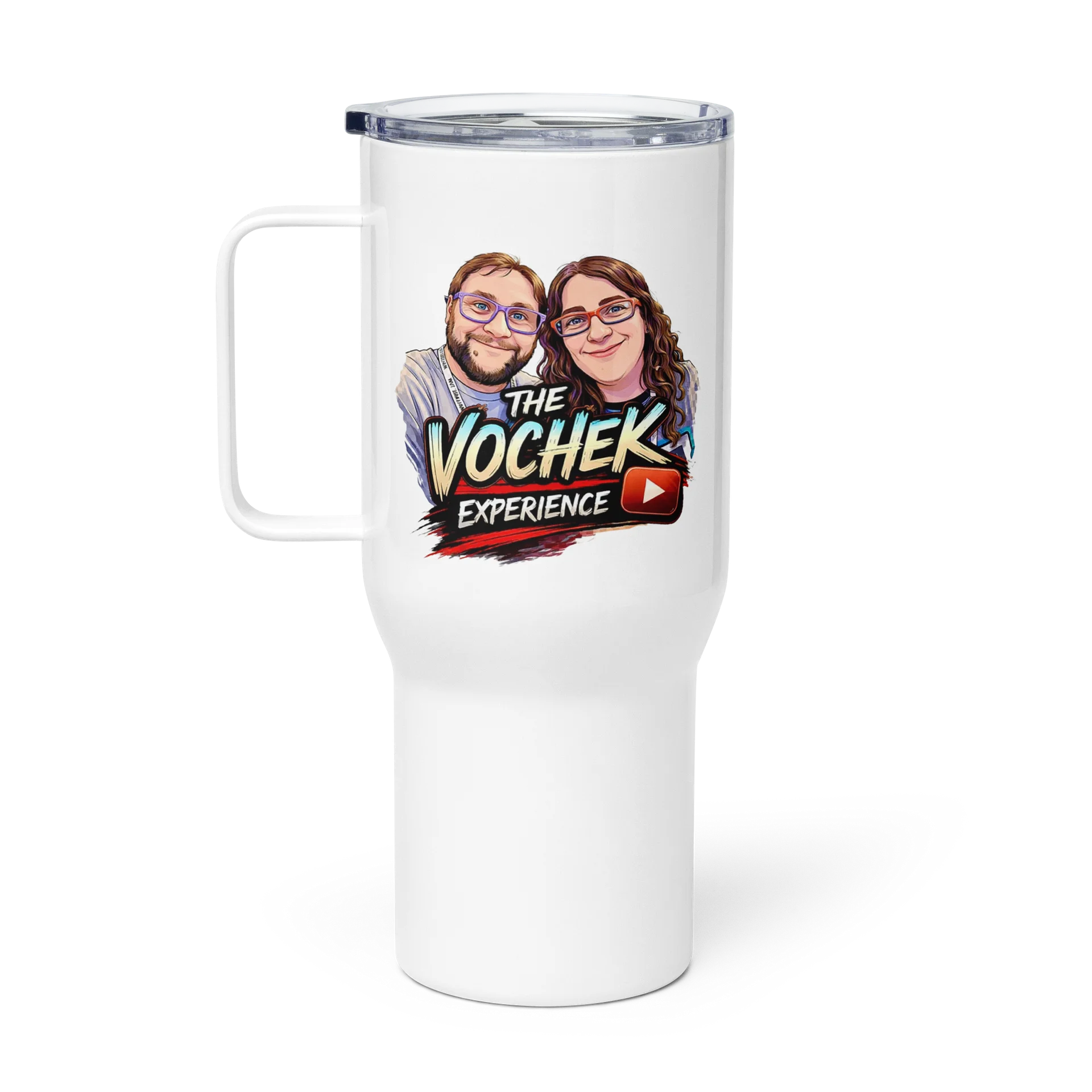 The Vochek Experience Logo Travel Mug with Handle product image (1)